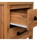 Toffee Timber Look Bedside Table with Drawers